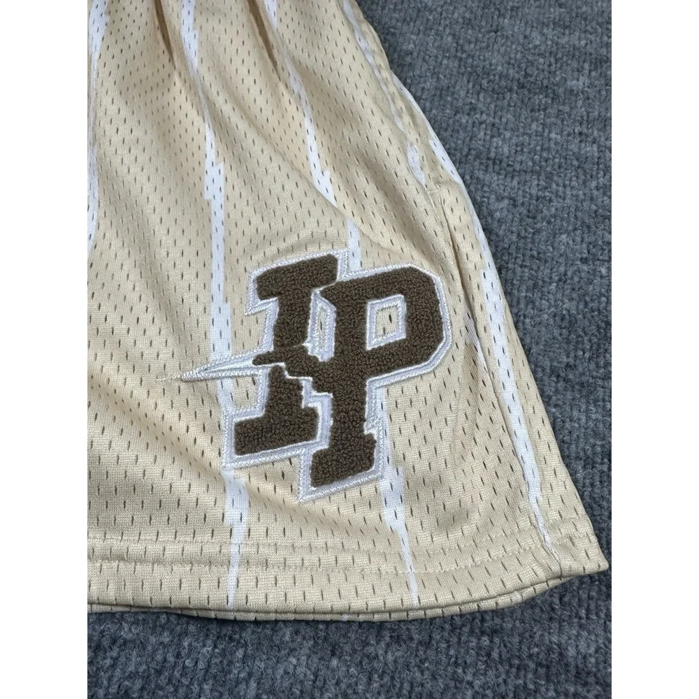 Inaka Power Men's XL Mesh Athletic Striped Shorts EUC
